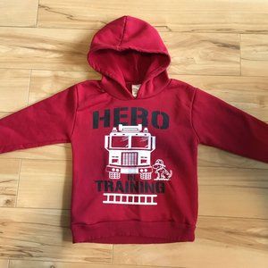 Fire Truck Hero Hoodie Sweater Sweat Shirt (Size 5